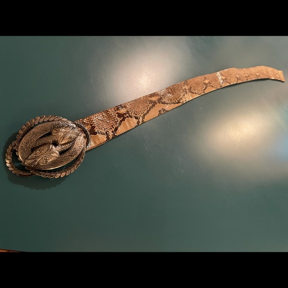 Vintage Christian Dior snake skin belt main image 4